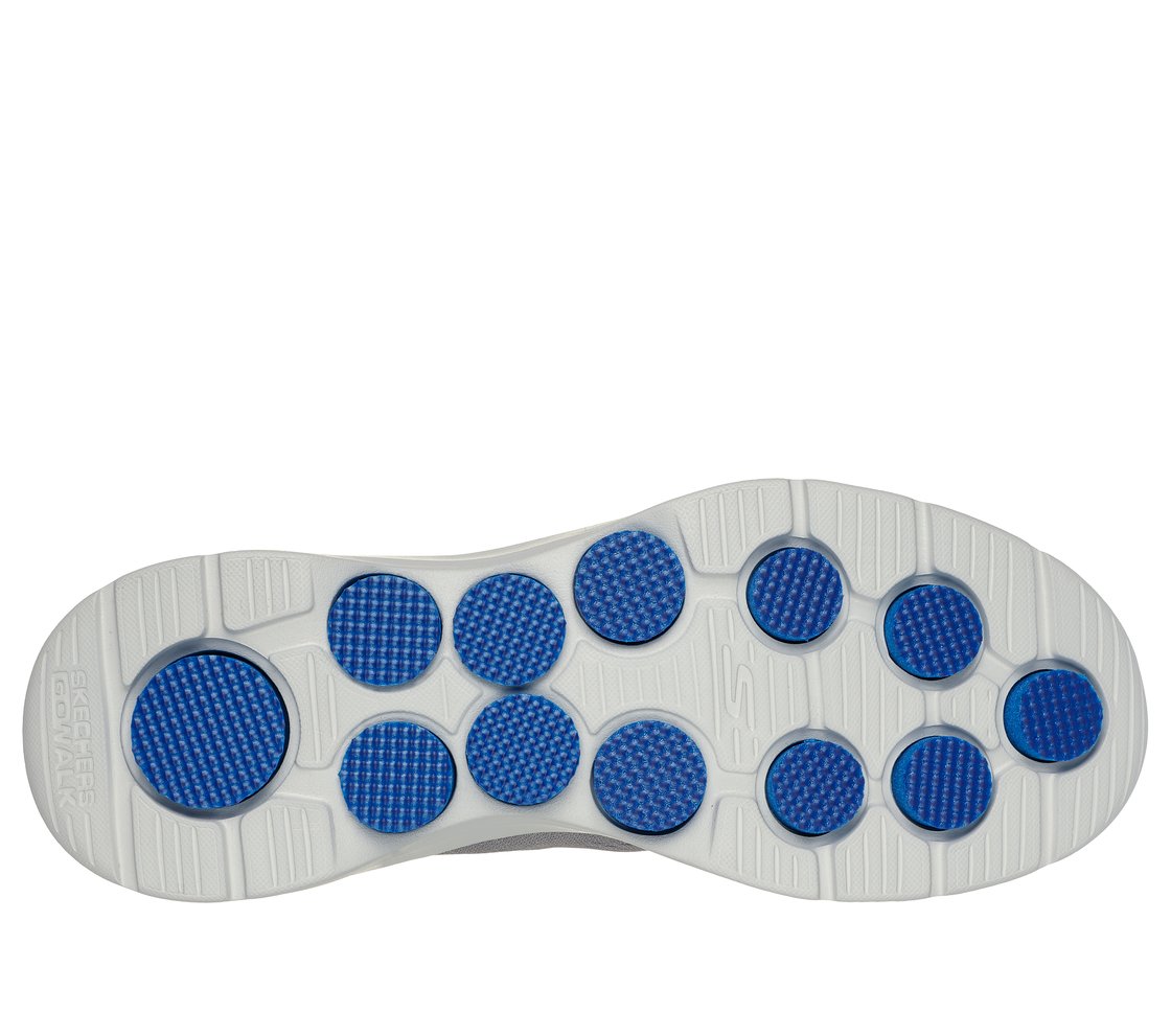 GO WALK 7 - AVALO 2, GRAY/BLUE Footwear Bottom View