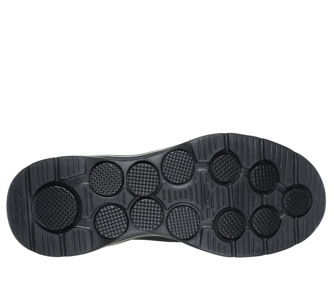 SKECHERS SLIP-INS: GO WALK 7 - EASY ON 2, BLACK Footwear Bottom View