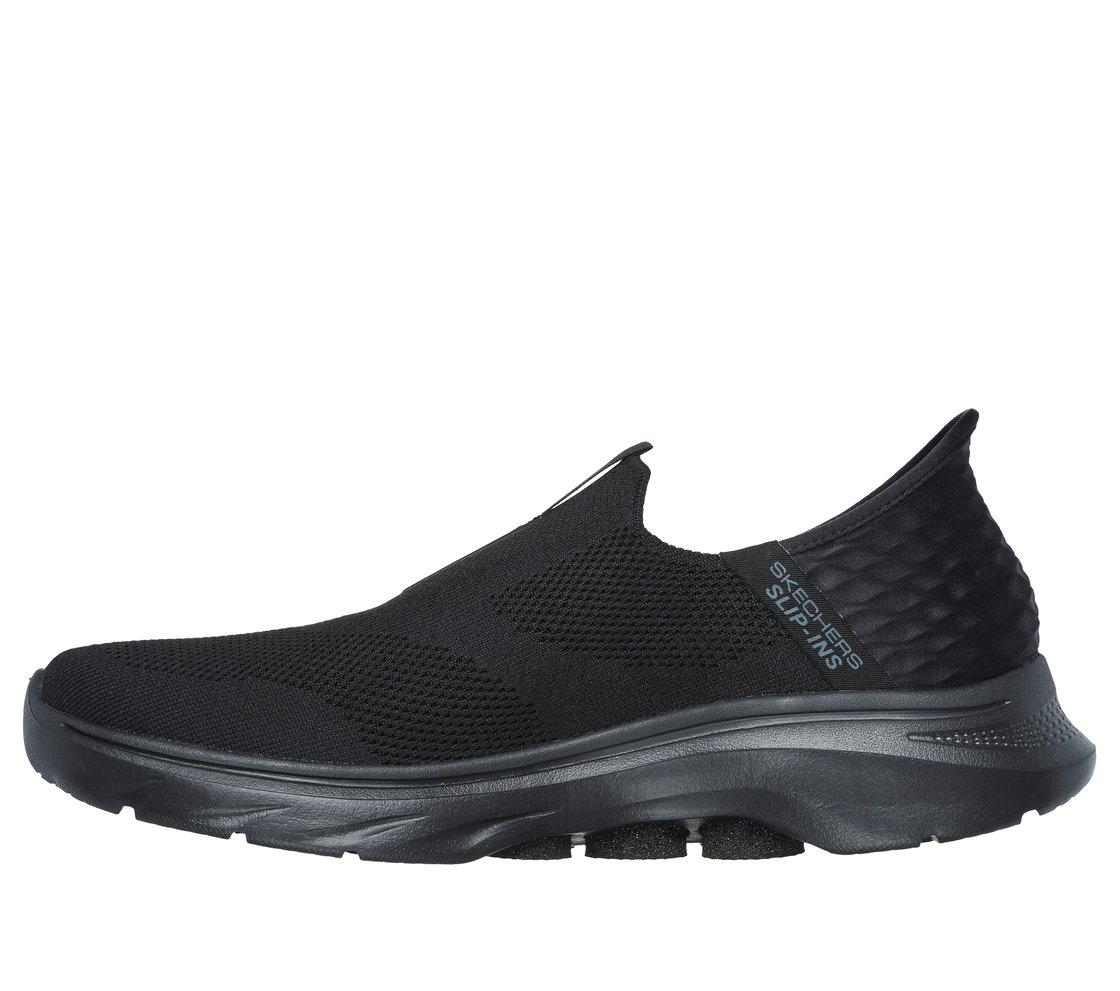 SKECHERS SLIP-INS: GO WALK 7 - EASY ON 2, BLACK Footwear Left View