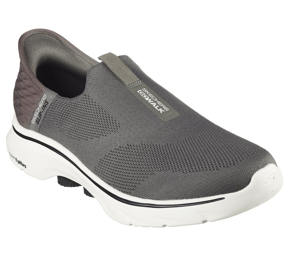 GO WALK 7 - EASY ON 2, BROWN Footwear Right View