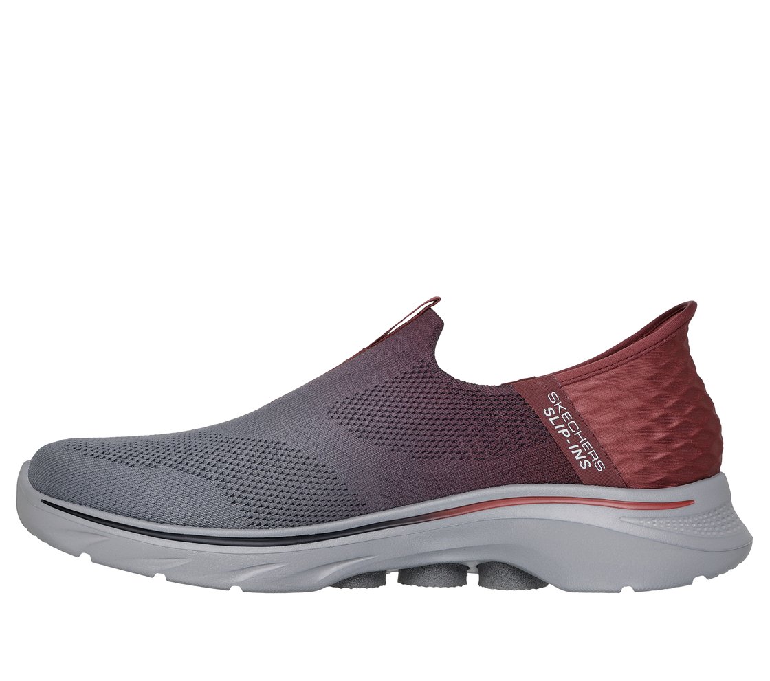 SKECHERS SLIP-INS: GO WALK 7 - EASY ON 2, RED GRAY