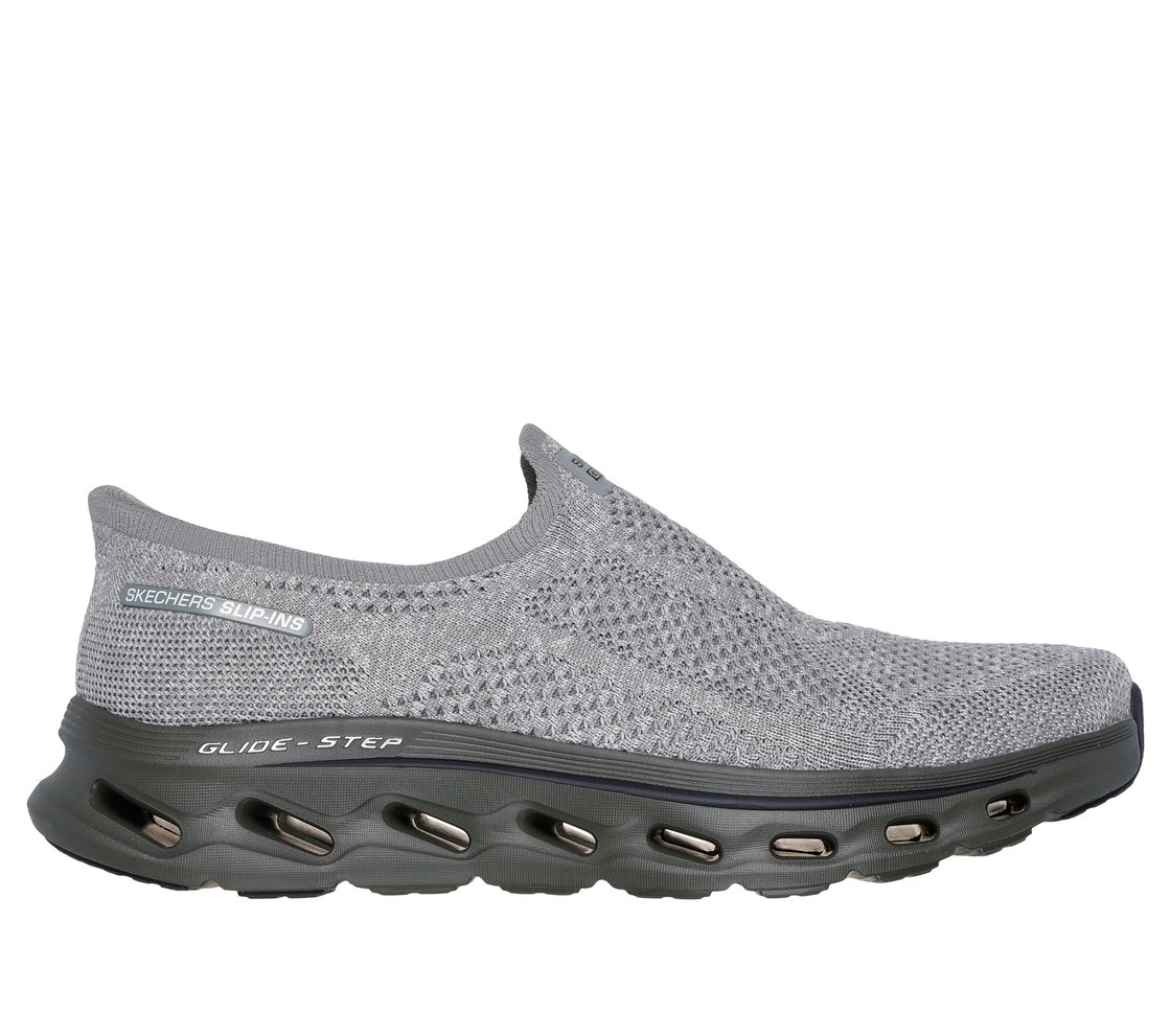 GO WALK GLIDE-STEP 2.0 - CALE, GRAY Footwear Lateral View