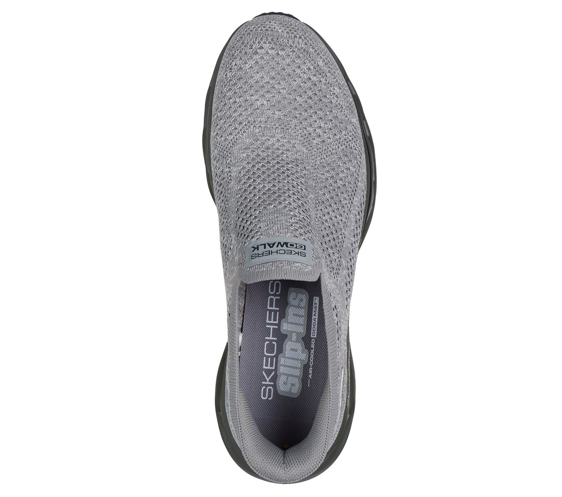 GO WALK GLIDE-STEP 2.0 - CALE, GRAY Footwear Top View