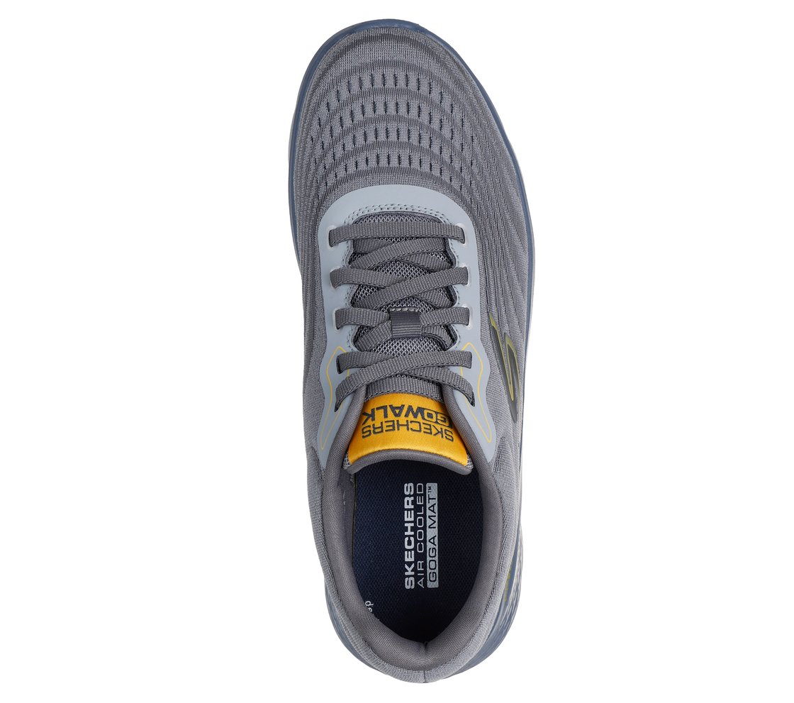 GO WALK FLEX - BRENDON, GRAY/BLUE Footwear Top View