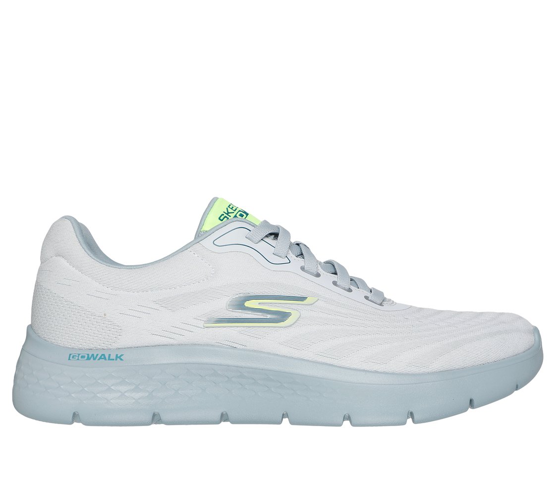 GO WALK FLEX - BRENDON, WHITE/GRAY Footwear Lateral View