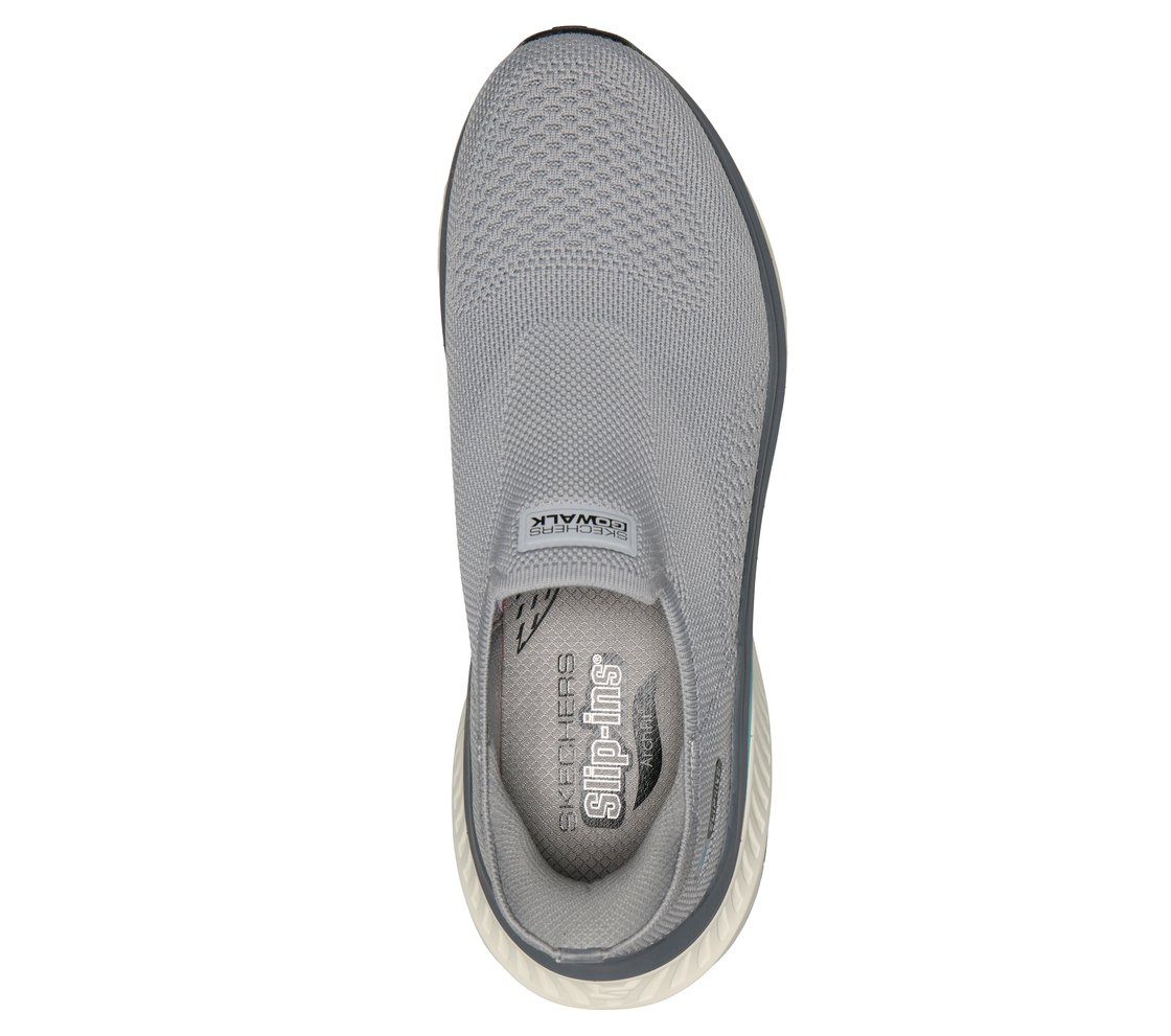 GO WALK MAX CUSHIONING ARCH F, GRAY Footwear Top View