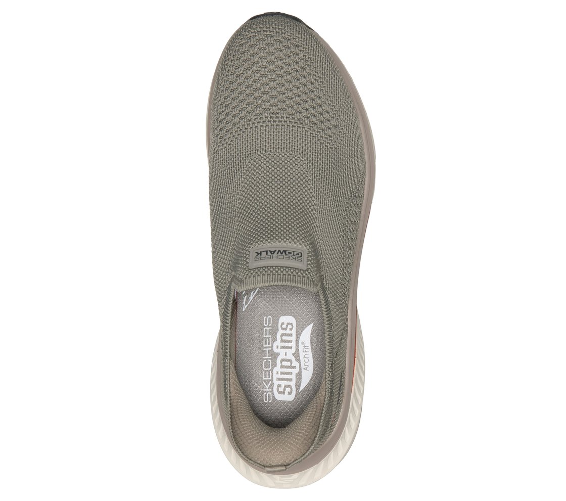 GO WALK MAX CUSHIONING ARCH F, TAUPE Footwear Top View
