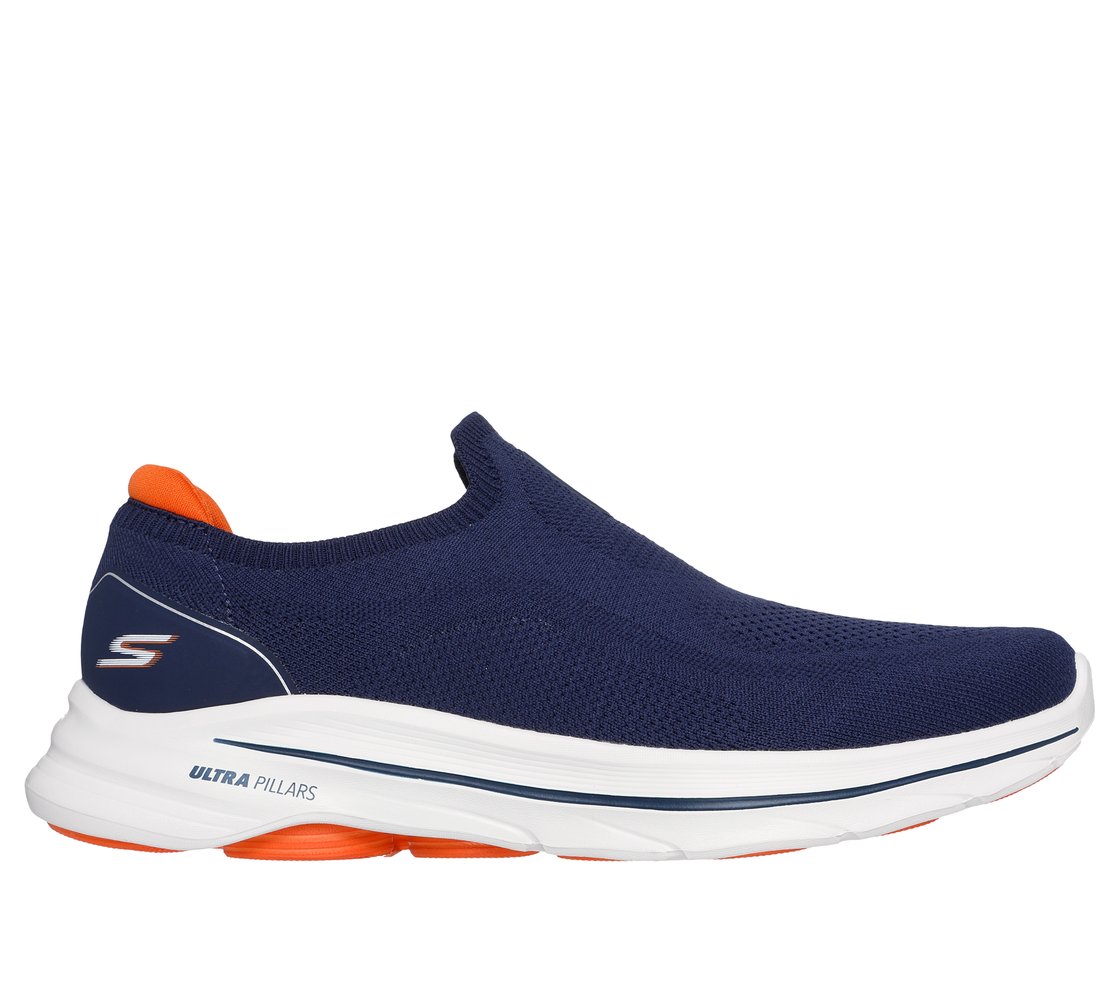 GO WALK 8 - GABE, NVY/ORNG Footwear Lateral View
