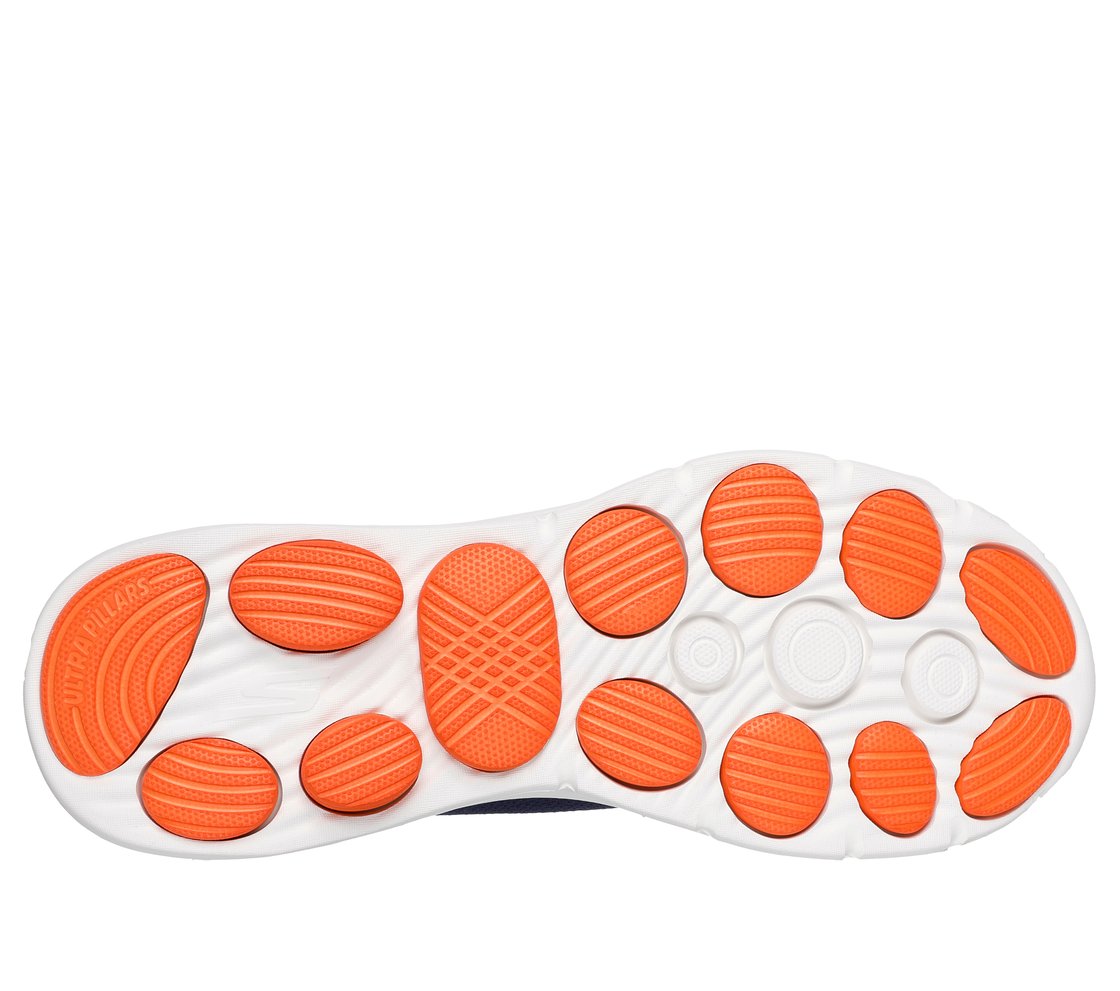 GO WALK 8 - GABE, NVY/ORNG Footwear Bottom View