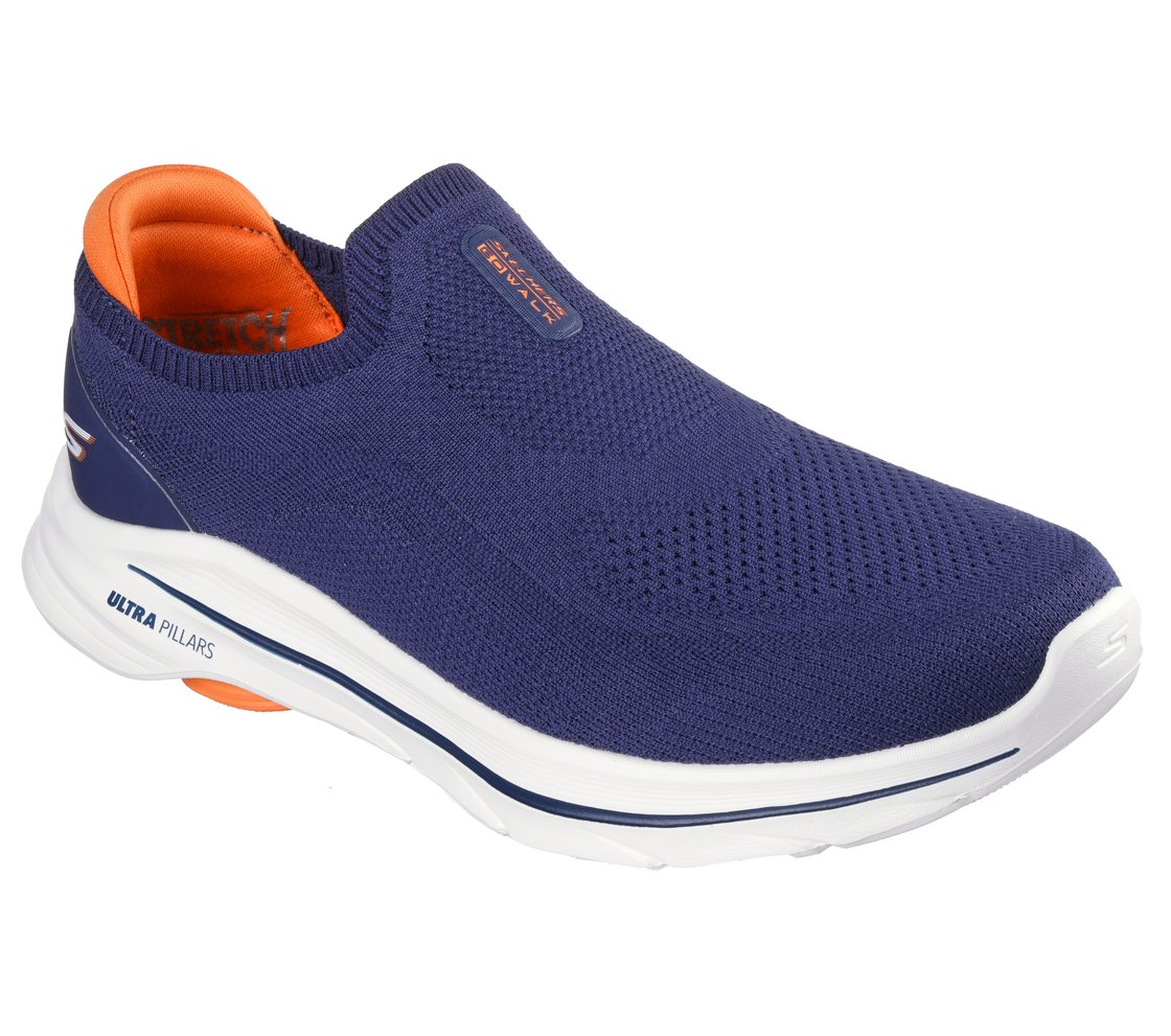 GO WALK 8 - GABE, NVY/ORNG Footwear Right View
