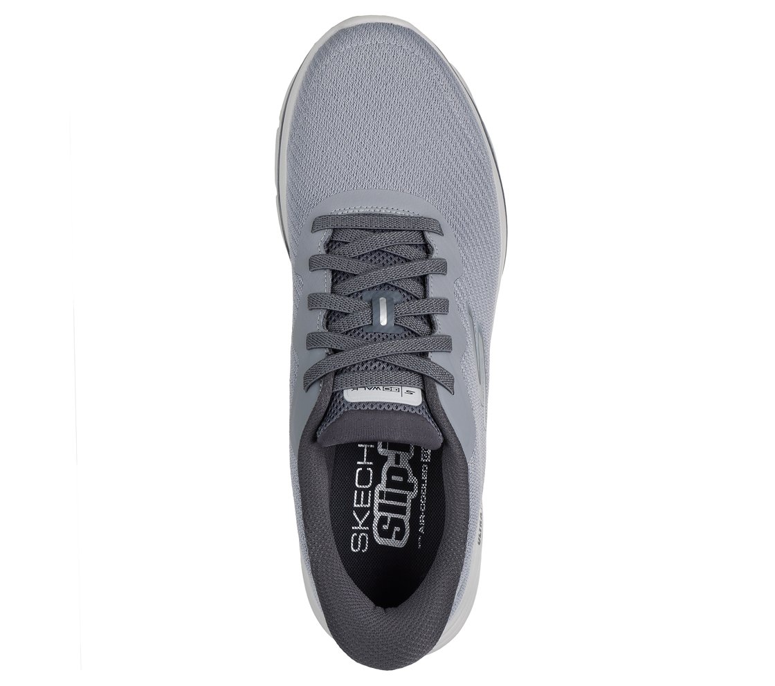 GO WALK 8 - PATE, GRAY Footwear Top View