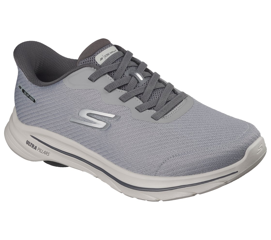 GO WALK 8 - PATE, GRAY Footwear Right View