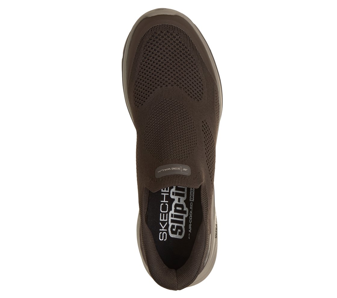 GO WALK 8 - PELAYO, CHOCOLATE Footwear Top View