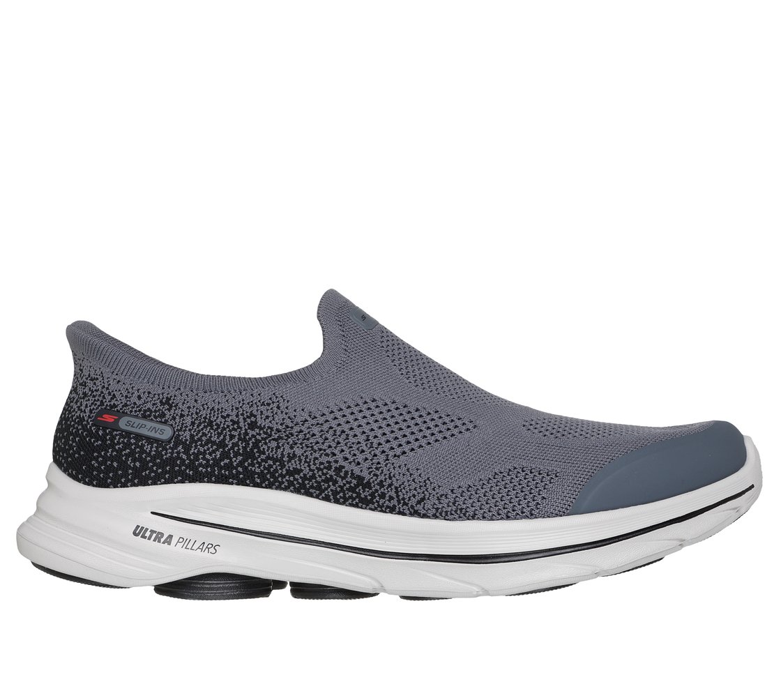 GO WALK 8 - PELAYO, GRAY/BLACK Footwear Lateral View