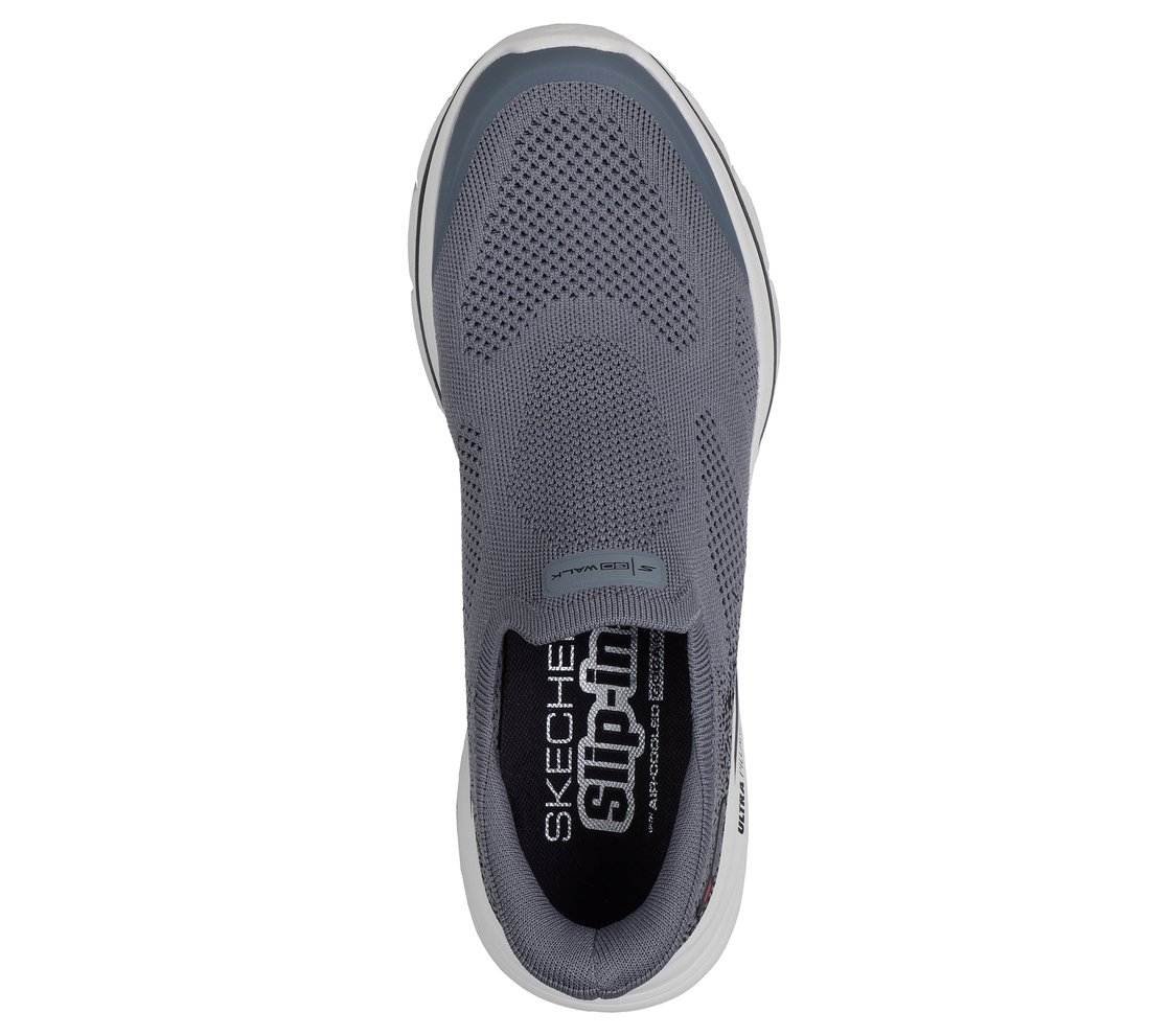 GO WALK 8 - PELAYO, GRAY/BLACK Footwear Top View