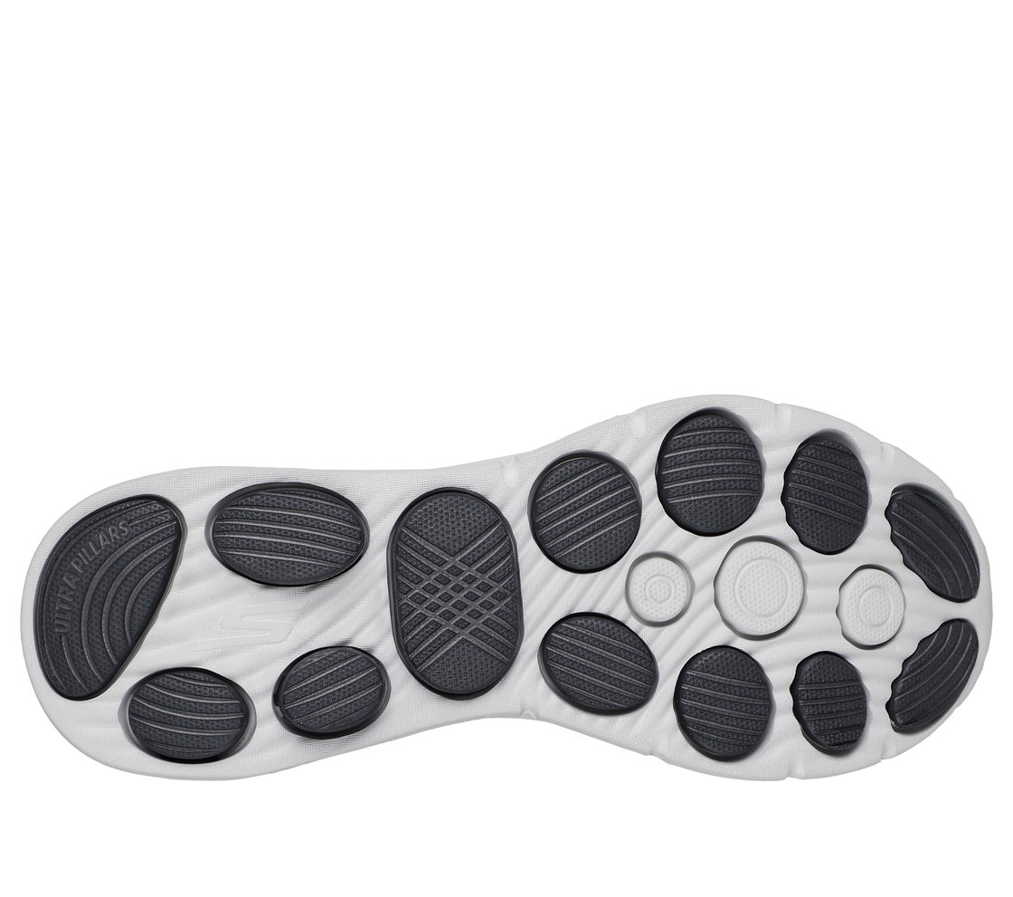 GO WALK 8 - PELAYO, GRAY/BLACK Footwear Bottom View
