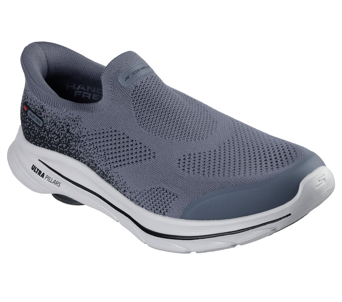 GO WALK 8 - PELAYO, GRAY/BLACK Footwear Right View