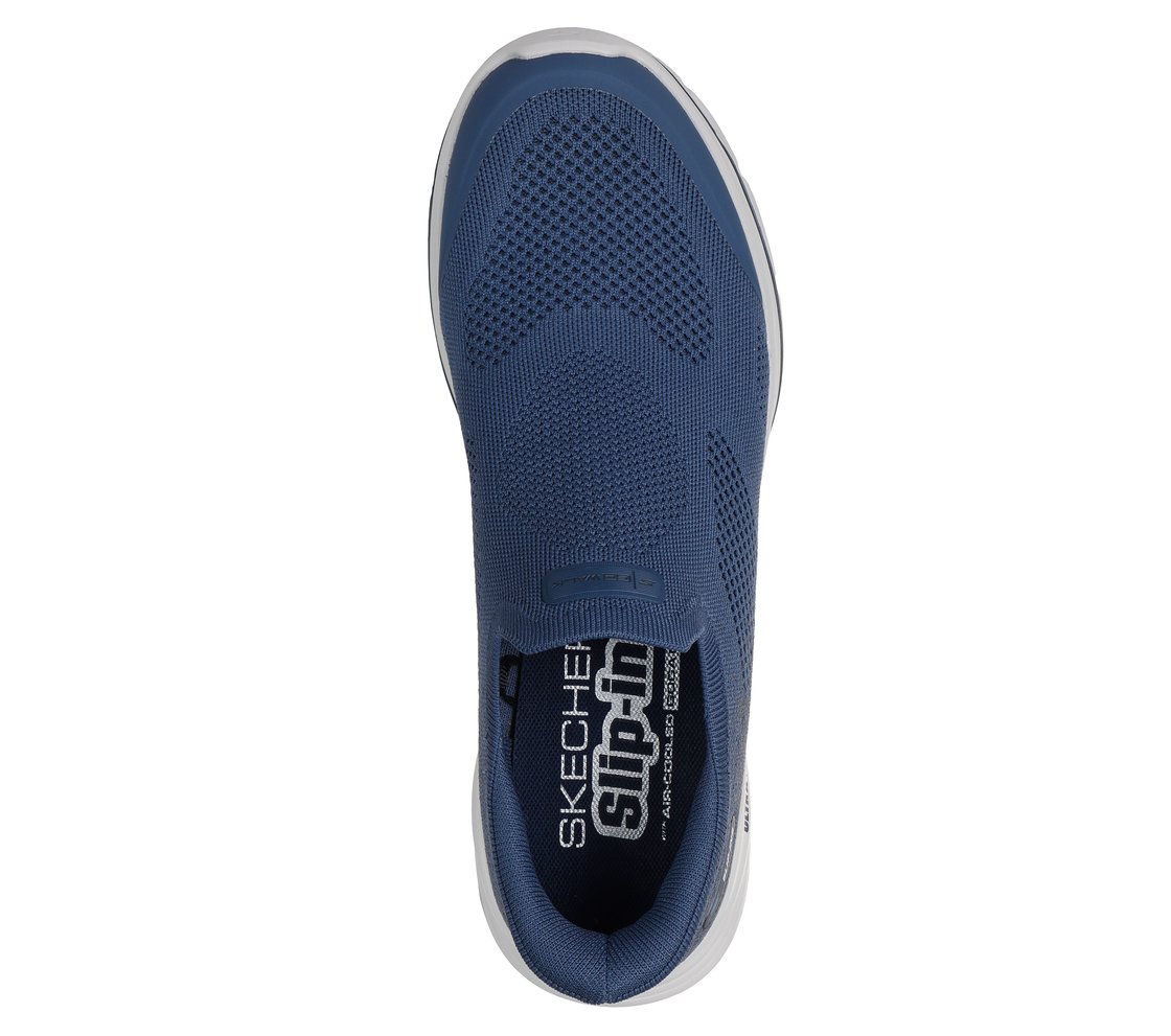 GO WALK 8 - PELAYO, NAVY/GRAY Footwear Top View