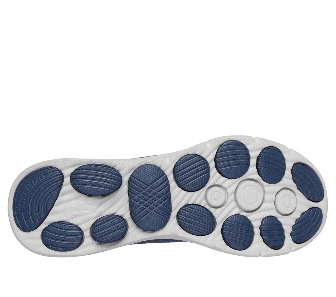 GO WALK 8 - PELAYO, NAVY/GRAY Footwear Bottom View