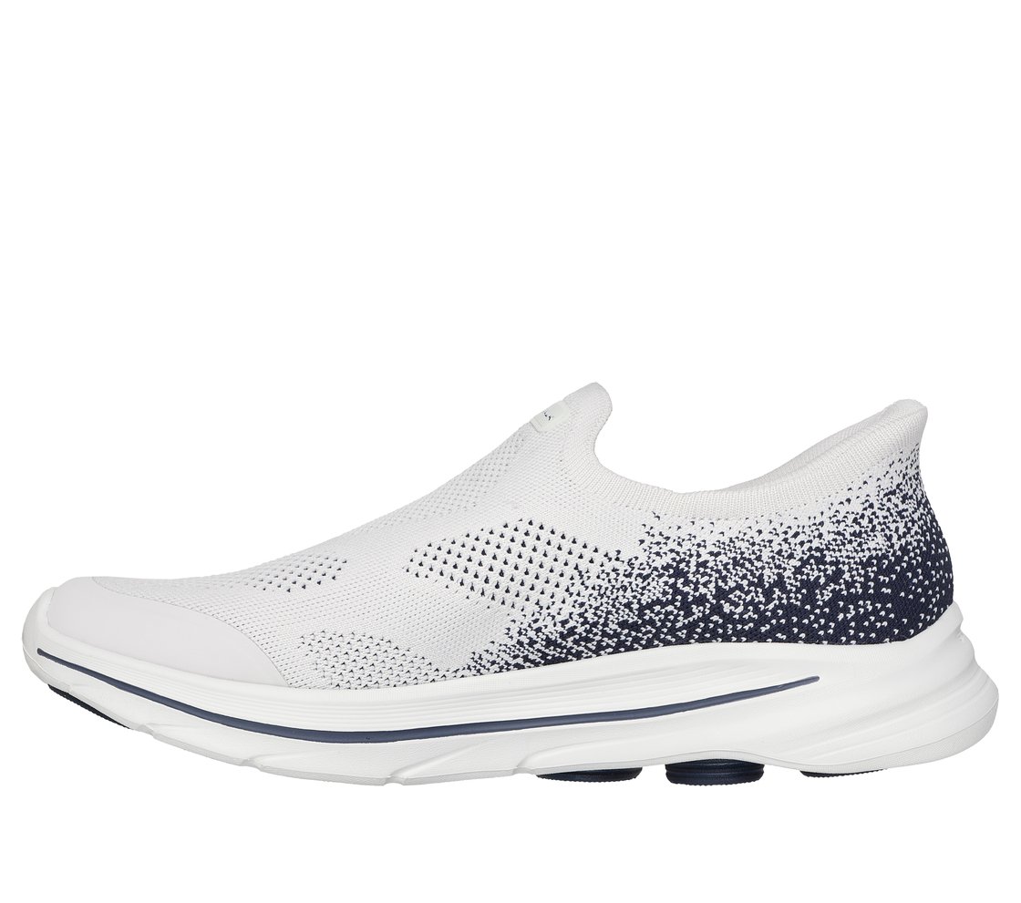 GO WALK 8 - PELAYO, WHITE/NAVY Footwear Left View