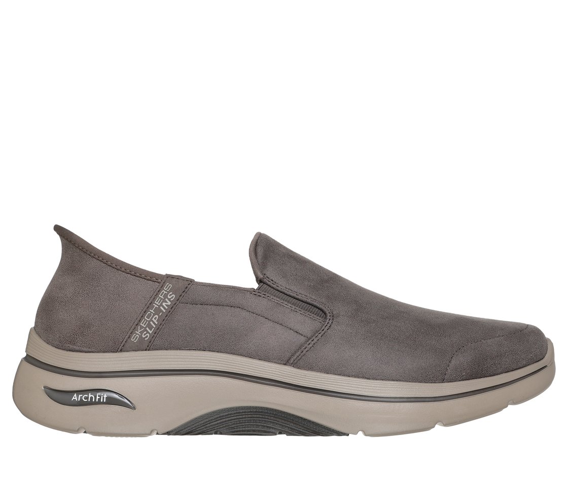 GO WALK ARCH FIT 2.0 - QUEST, DARK TAUPE Footwear Lateral View