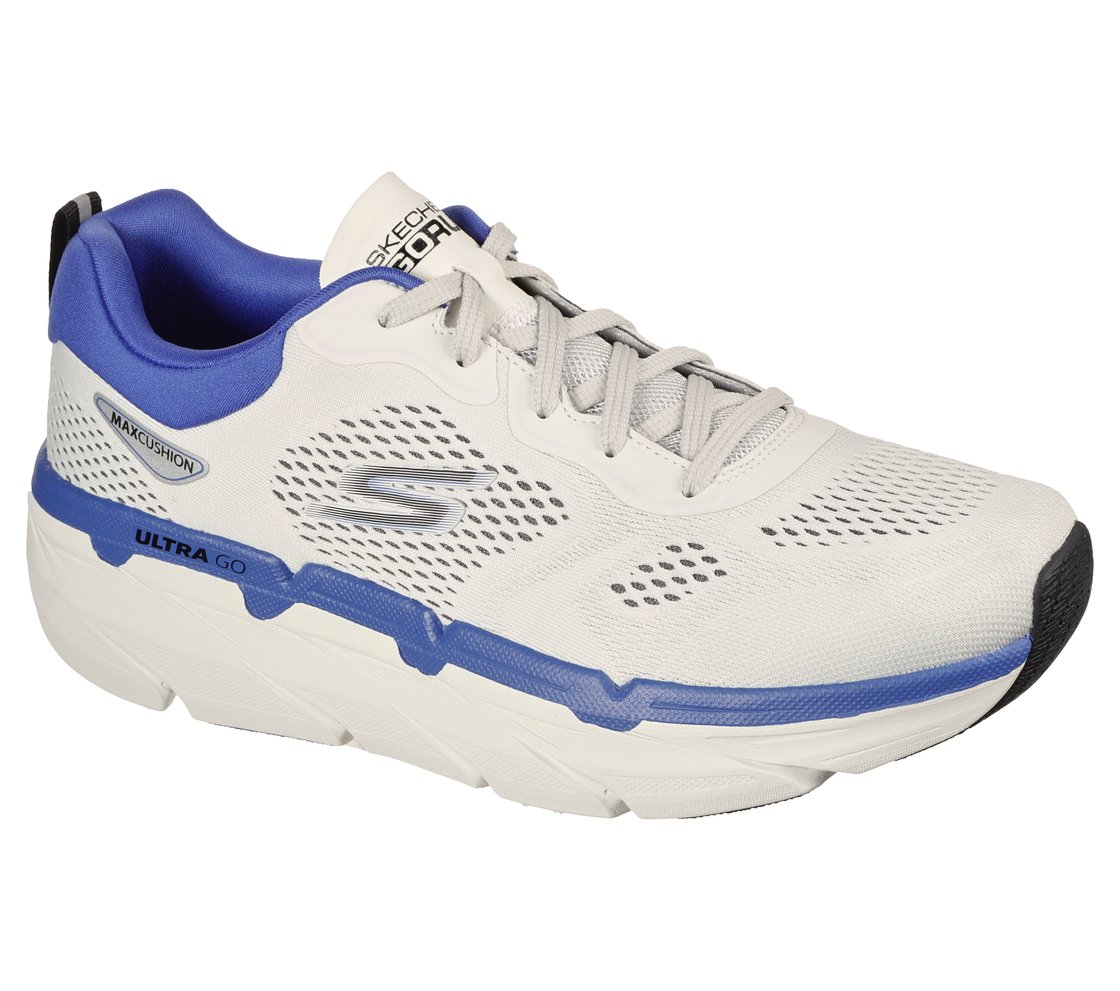 MAX CUSHIONING PREMIER -PERSP, WHITE/BLUE Footwear Right View