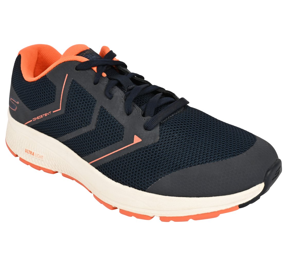GO RUN CONSISTENT - TRACEUR, NAVY/ORANGE Footwear Right View