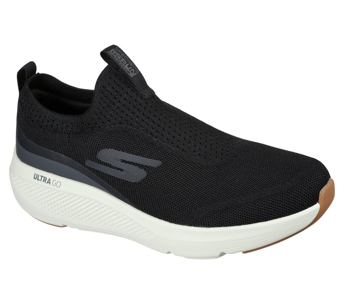 Skechers Black/White Go Run Elevate Upraise Mens Running Shoes