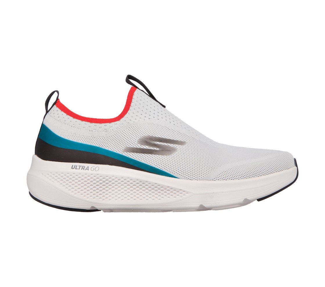 GO RUN ELEVATE - UPRAISE, GREY/ORANGE Footwear Lateral View