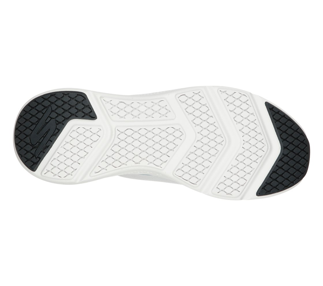 GO RUN ELEVATE - UPRAISE, GREY/ORANGE Footwear Bottom View