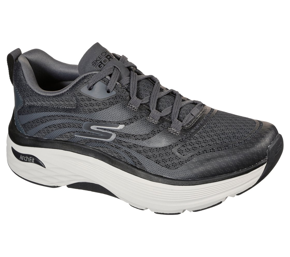MAX CUSHIONING ARCH FIT -ENIG, CHARCOAL/BLACK Footwear Right View