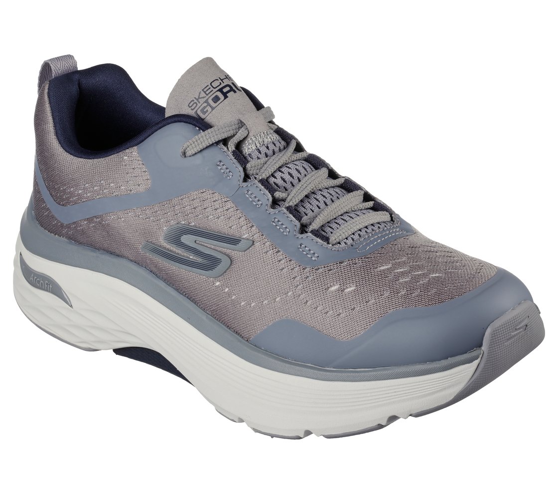 MAX CUSHIONING ARCH FIT, GREY/NAVY Footwear Right View