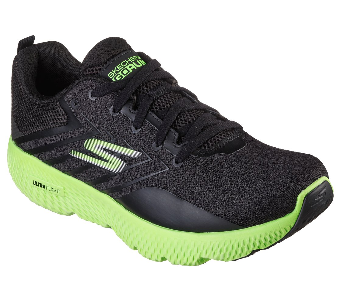 POWER - VOLT, BLACK/LIME Footwear Lateral View