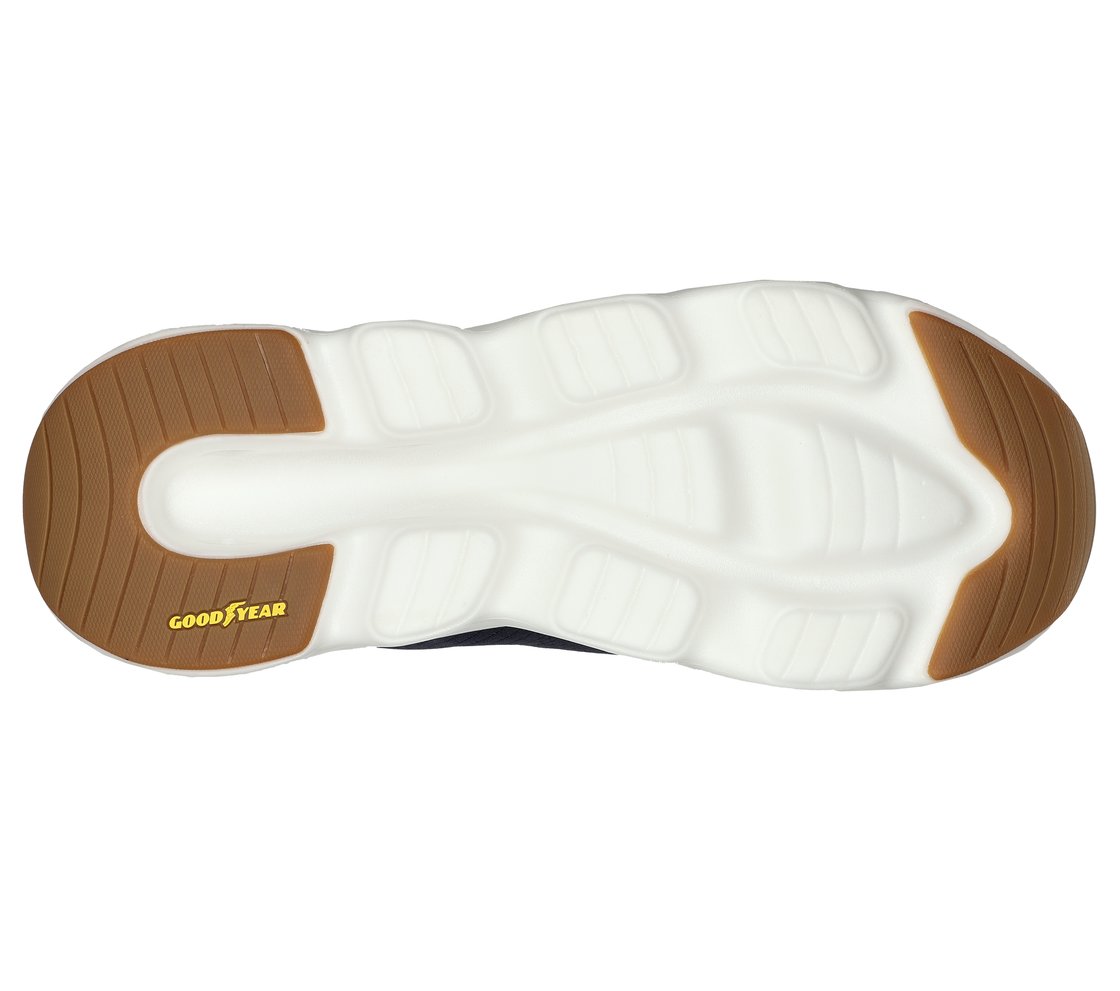 GO RUN SWIRL TECH, NAVY/RED Footwear Bottom View
