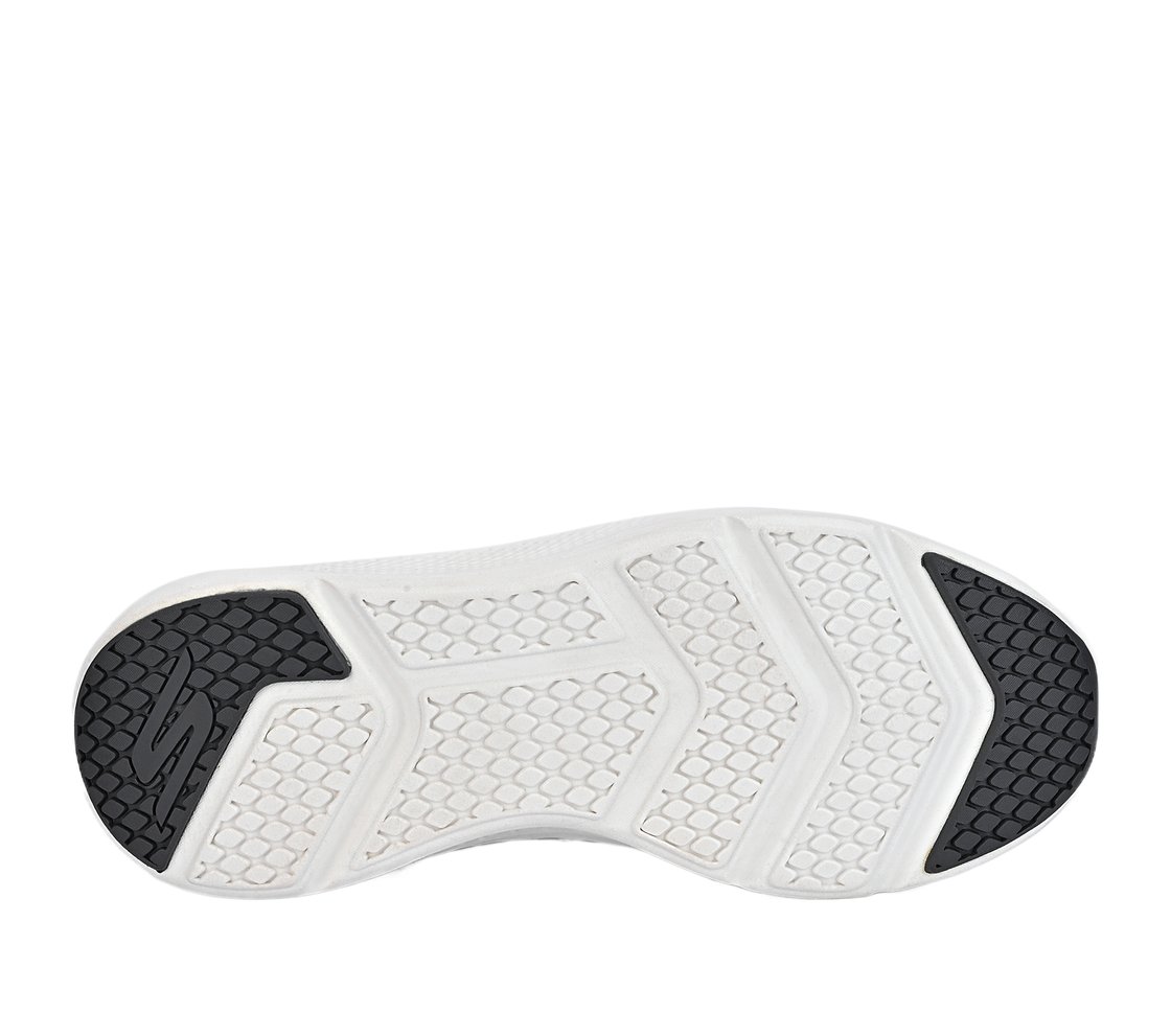 GO RUN ELEVATE, GRAY/LIME Footwear Bottom View