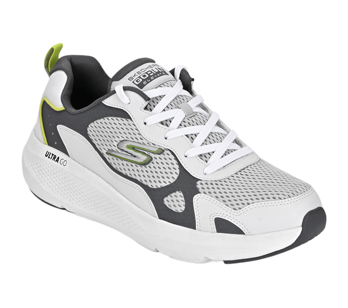 GO RUN ELEVATE, GRAY/LIME Footwear Right View