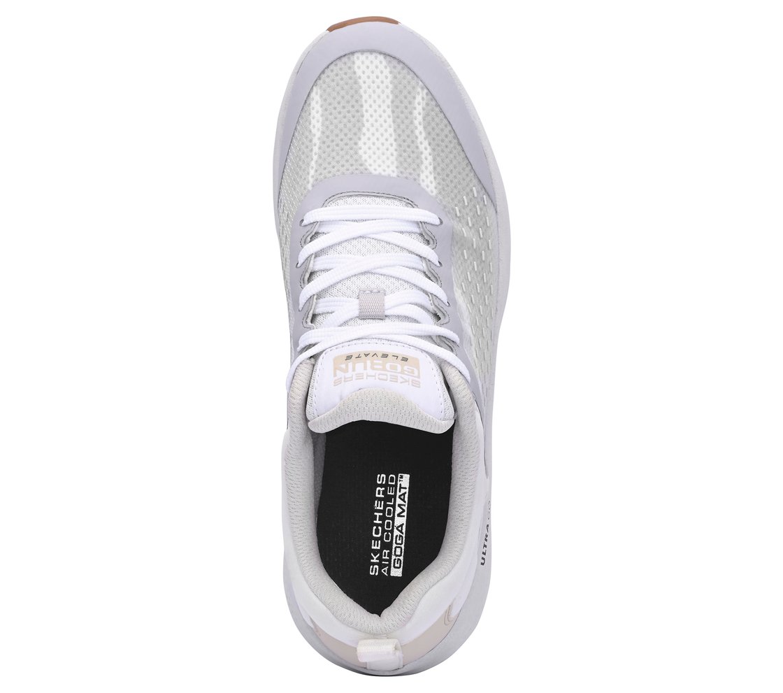 GO RUN ELEVATE, WHITE/GREY Footwear Top View