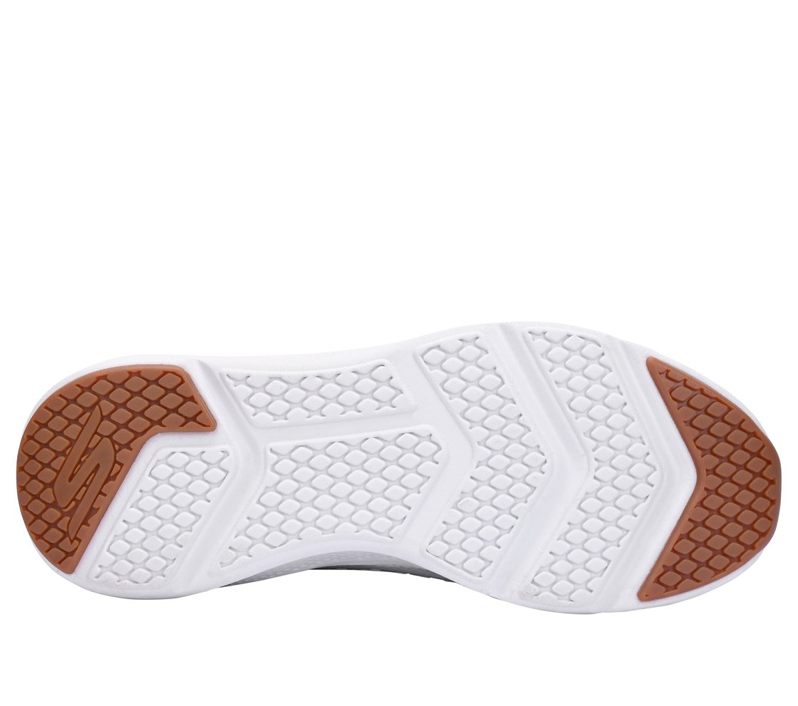 GO RUN ELEVATE, WHITE/GREY Footwear Bottom View