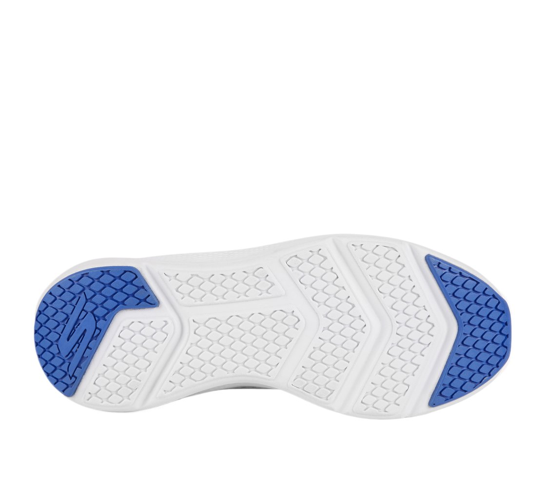 GO RUN ELEVATE, WHITE/NAVY Footwear Bottom View