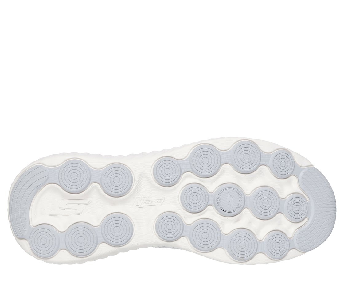 GO RUN NOW - BRIAR, WHITE/GRAY Footwear Bottom View