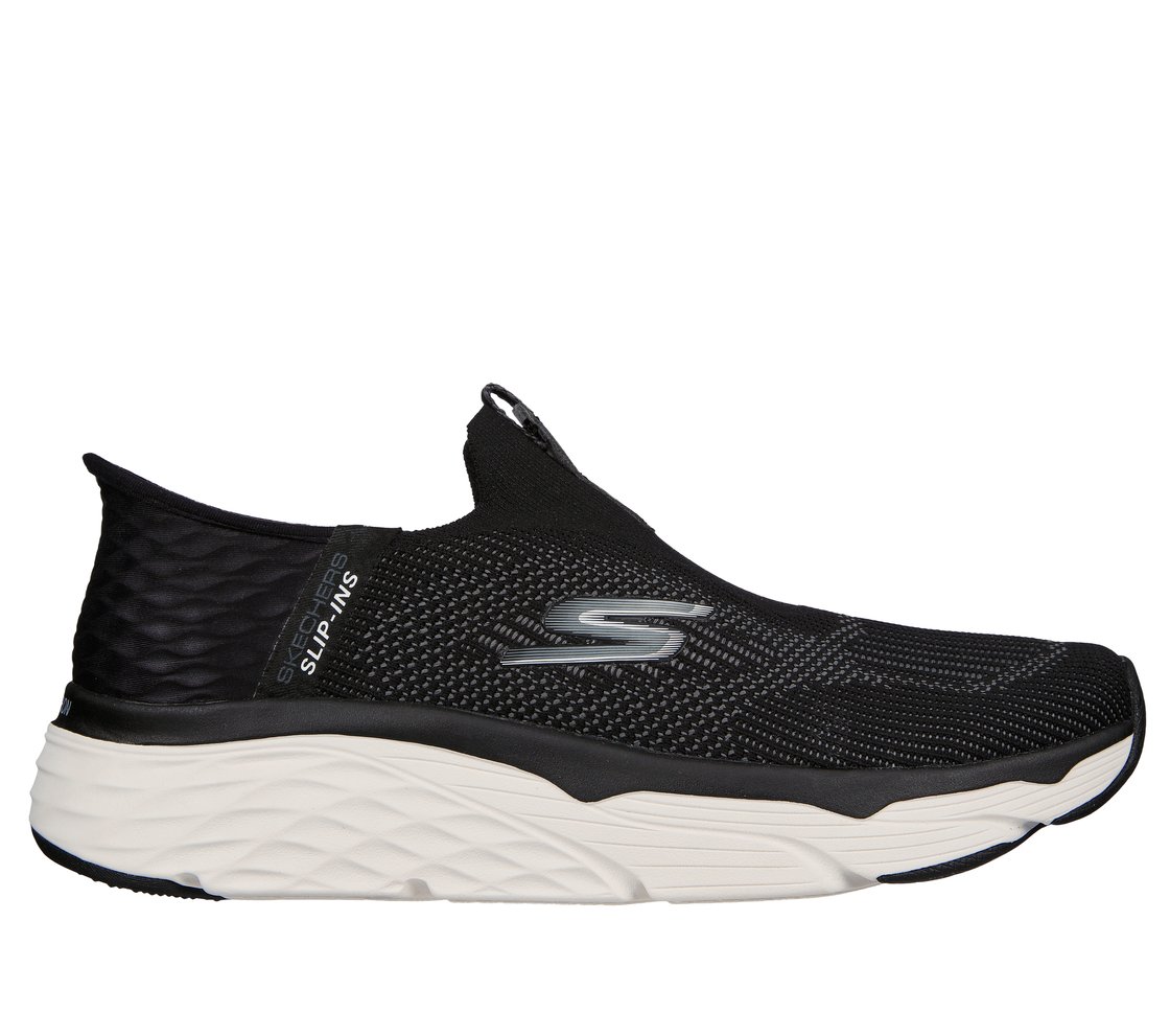 MAX CUSHIONING ELITE - ADVANT, BLACK/WHITE Footwear Lateral View