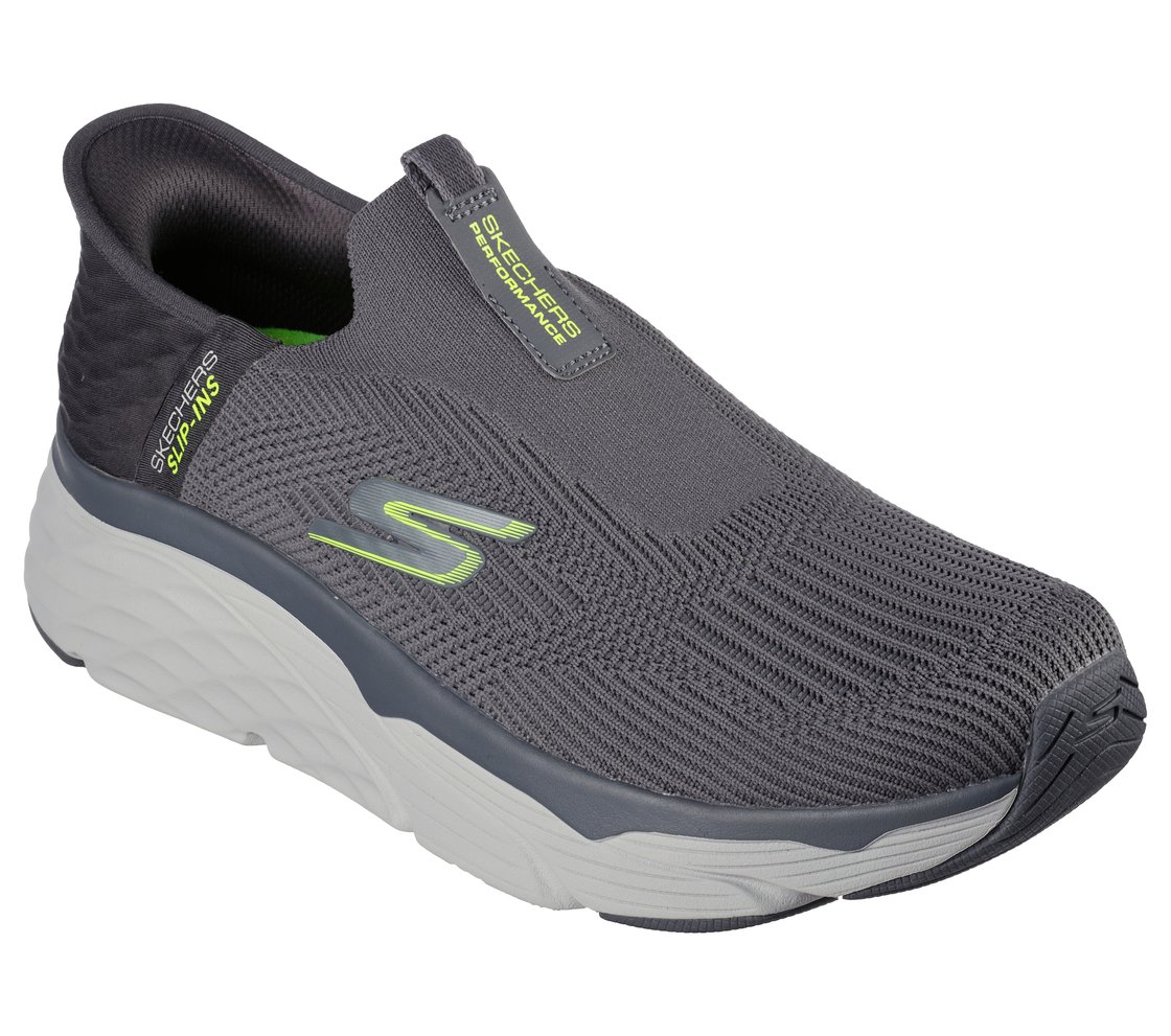 SKECHERS SLIP-INS: MAX CUSHIONING - ADVANTAGEOUS, GREY Footwear Right View