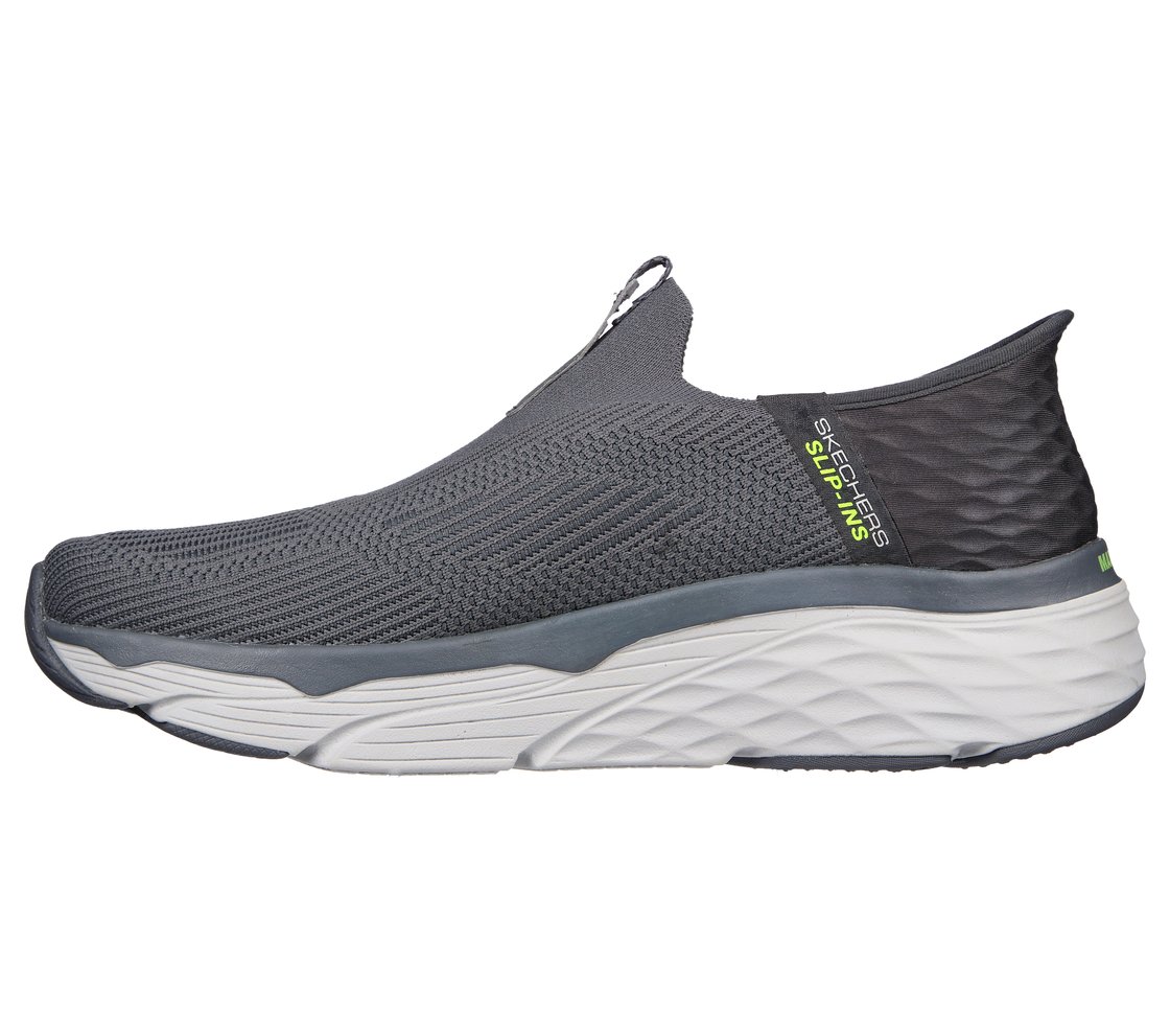 SKECHERS SLIP-INS: MAX CUSHIONING - ADVANTAGEOUS, GREY Footwear Left View