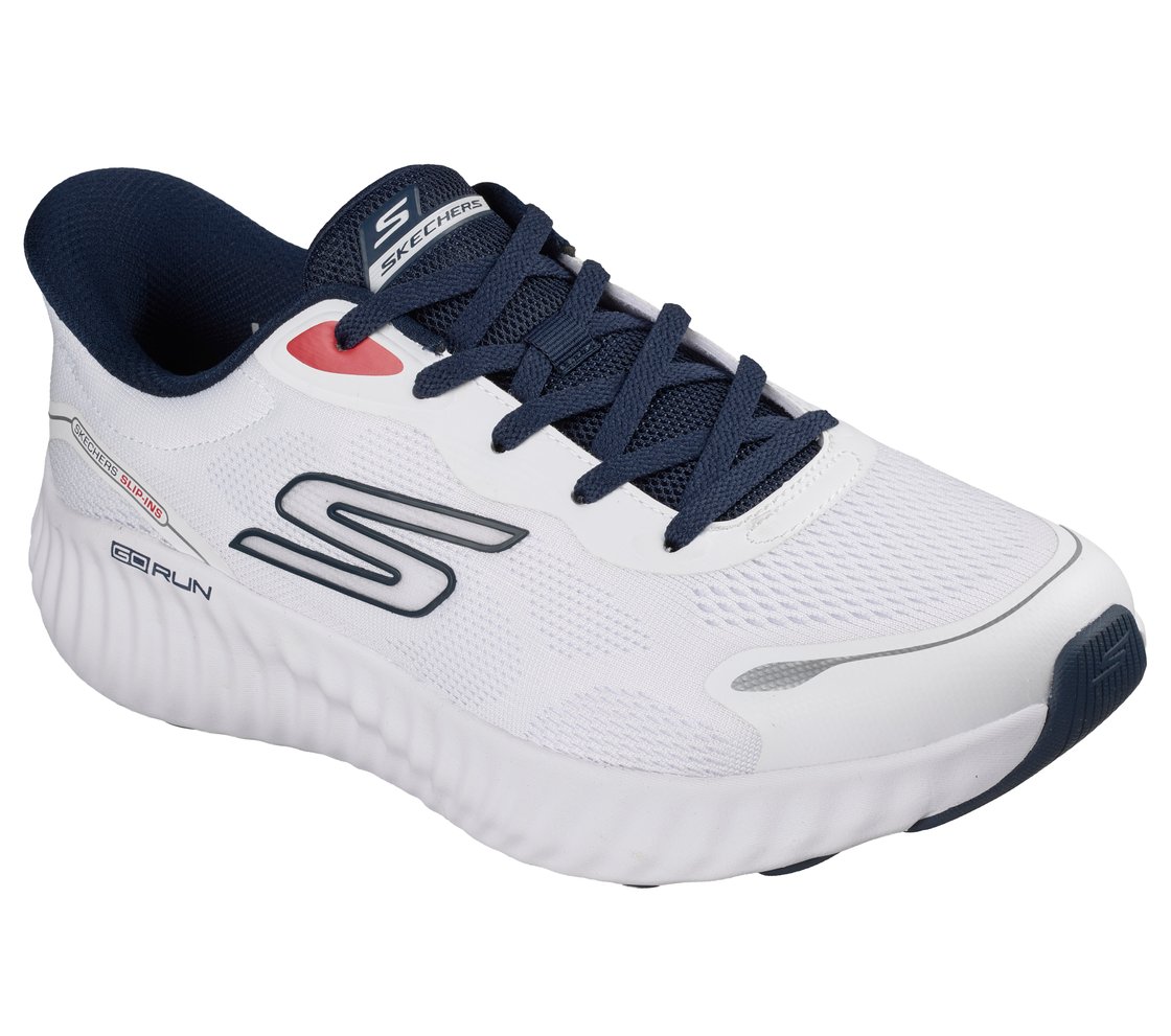 GO RUN NOW - REGENT, WHITE/NAVY Footwear Right View