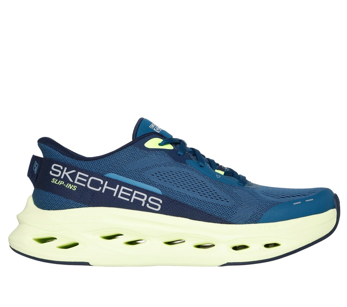 MAX CUSHIONING GLIDE-STEP - A, AQUA Footwear Lateral View