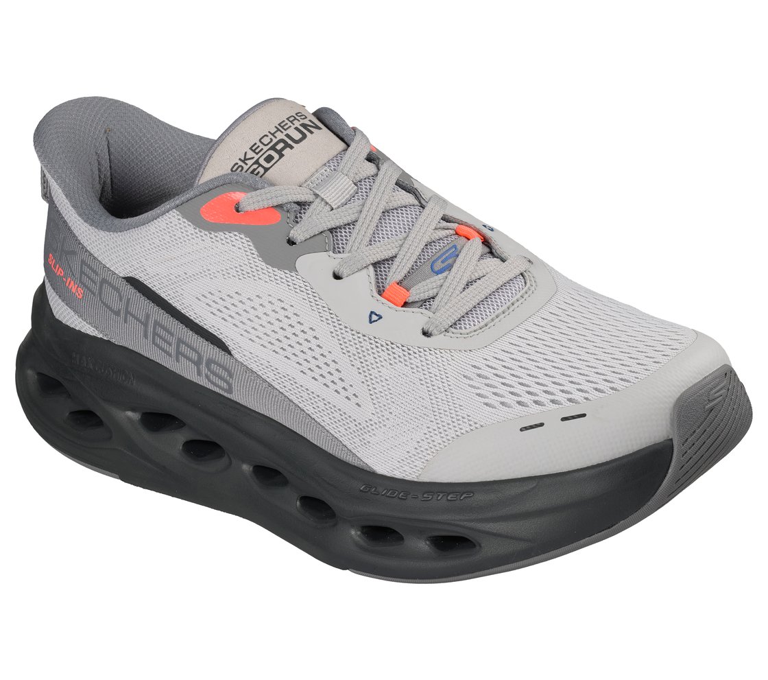 MAX CUSHIONING GLIDE-STEP - A, GRAY/BLACK Footwear Right View