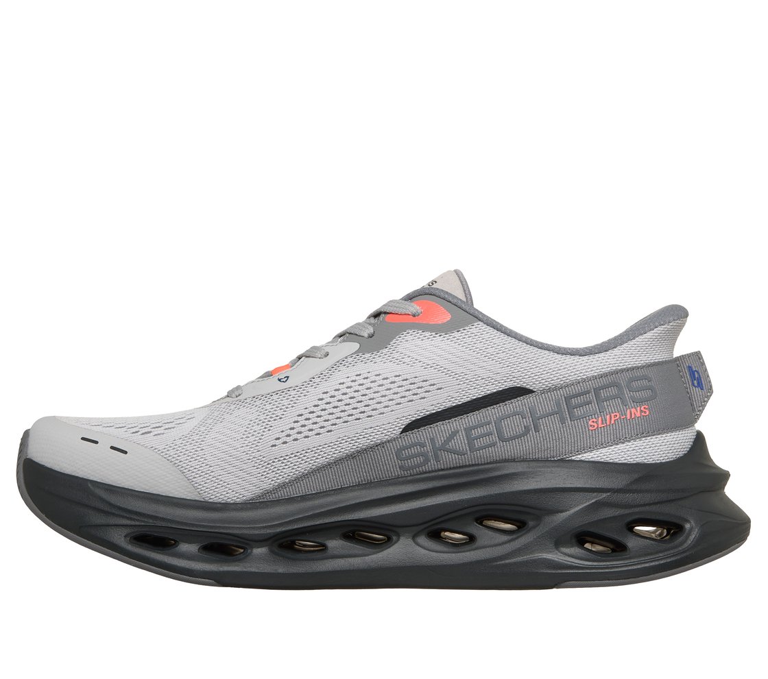 MAX CUSHIONING GLIDE-STEP - A, GRAY/BLACK Footwear Left View