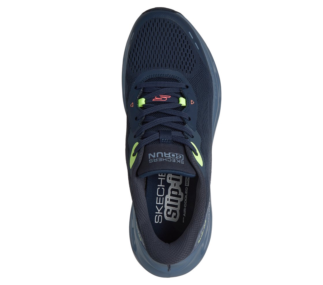 MAX CUSHIONING GLIDE-STEP - A, NAVY/MULTI Footwear Top View