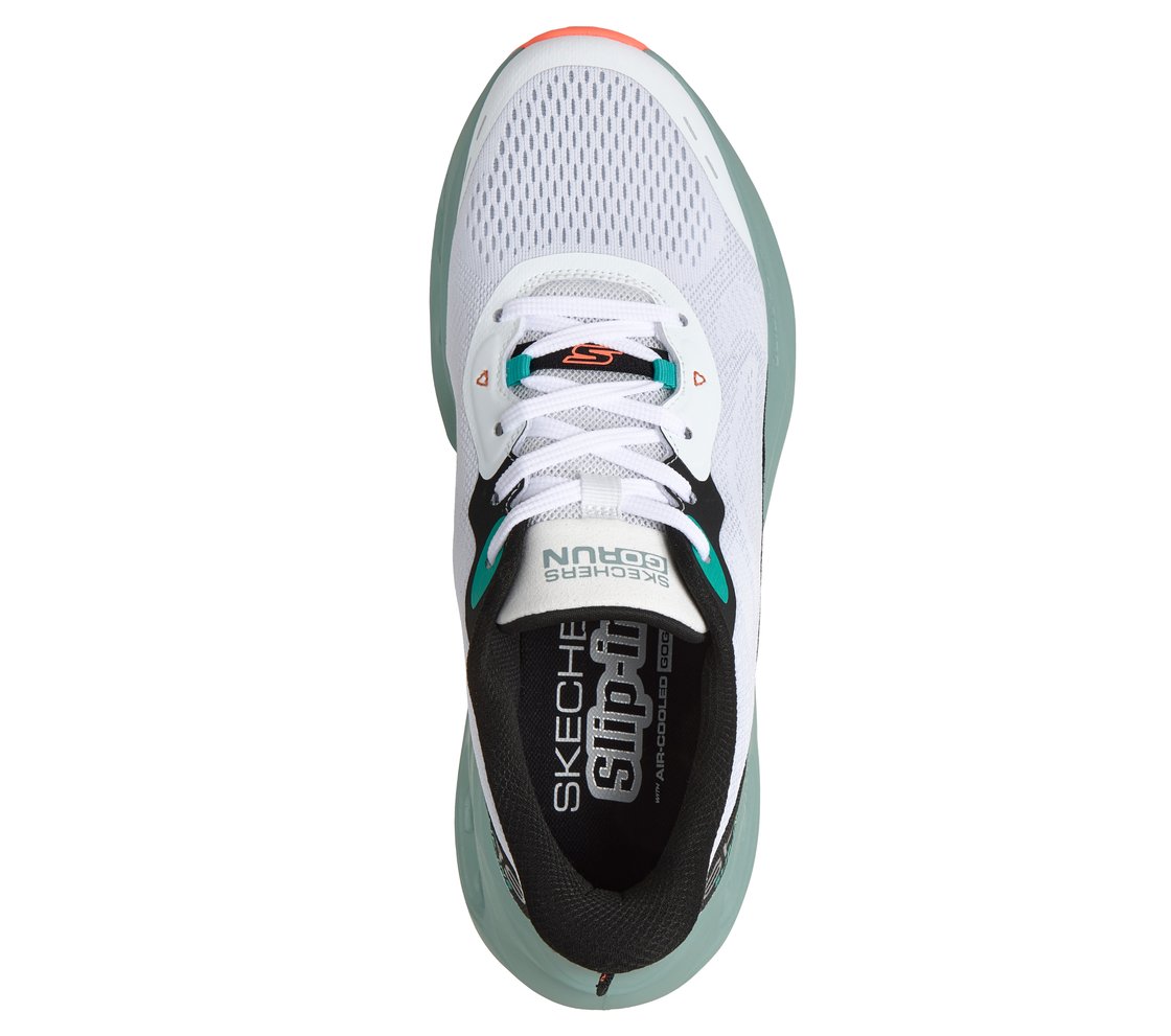 MAX CUSHIONING GLIDE-STEP - A, WHITE/MULTI Footwear Top View