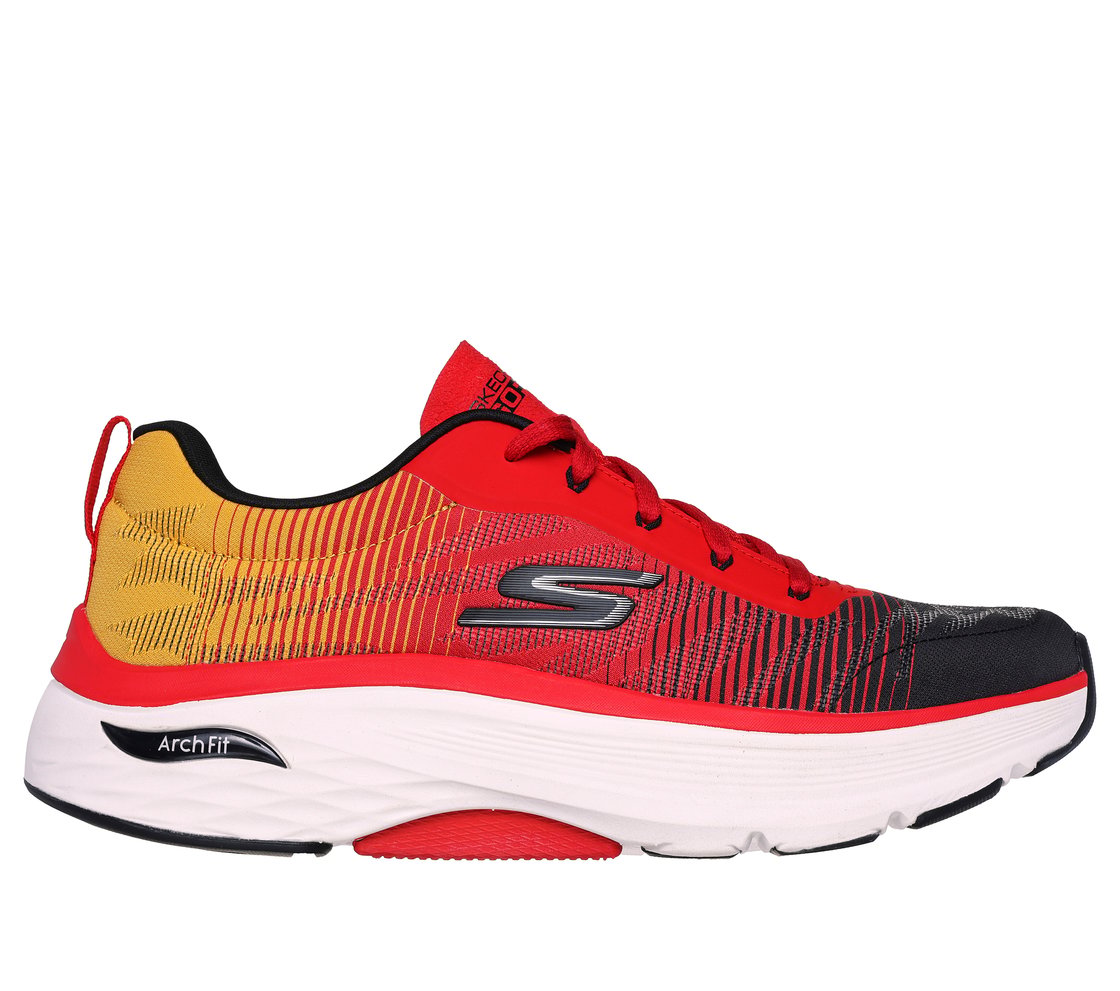 MAX CUSHIONING ARCH FIT - COM, RED/MULTI Footwear Lateral View